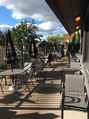 Part of the outside seating area. at Ansari's Mediterranean Grill & Lounge in Eagan