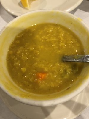 Lentil soup at Aladdin Pita in Merrillville