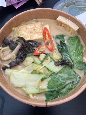 Vegan ramen  at Kitto Katto in Tel Aviv