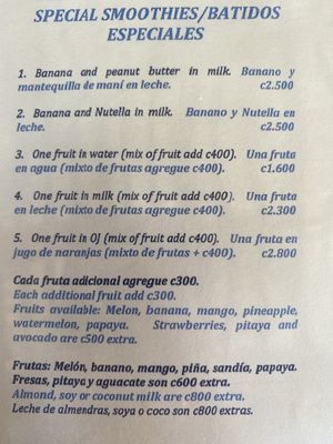   at Cafe Tico in Tamarindo