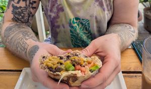 Vegan Burrito at Cafe Tico in Tamarindo