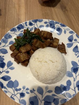 Vegan pork pad kra pao  at The Coffee Club in Ao Nang