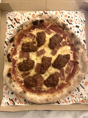 BBK pizza   at Freezza in Barcelona