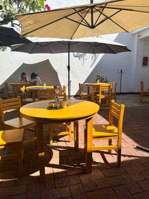 New furniture at Oscuro Brebaje in Oaxaca