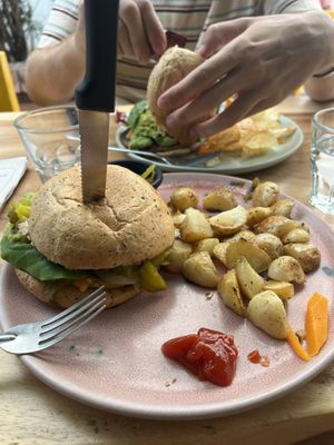 Burger   at Oscuro Brebaje in Oaxaca