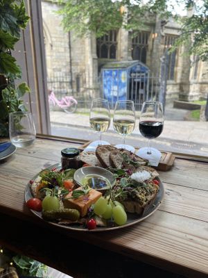 Really lovely food and wine. Nice going somewhere that can tell you which wines are vegan!  at Pairings Wine Bar in York