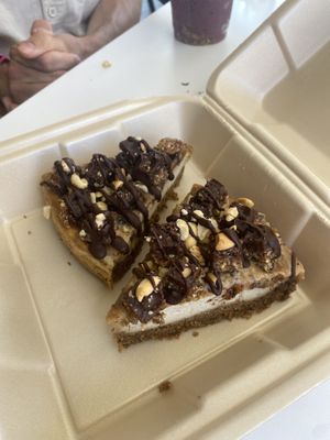 Snickers cheesecake  at Sweet and Fit in Puerto Vallarta