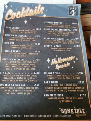 Cocktails at Bone Idle Lounge in Doncaster