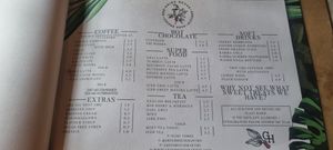 Drinks menu at Grind House Bawtry in Doncaster