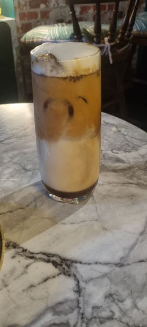 Iced chai latte at Grind House Bawtry in Doncaster