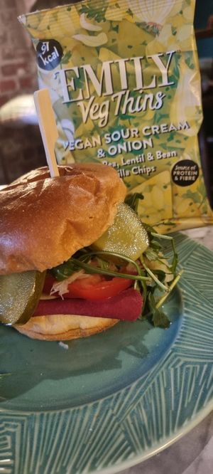 New York Deli Sandwich with crisps at Grind House Bawtry in Doncaster