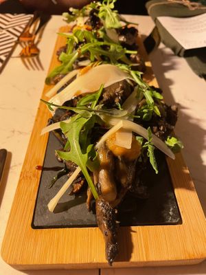 Mushroom platter at Grind House Bawtry in Doncaster