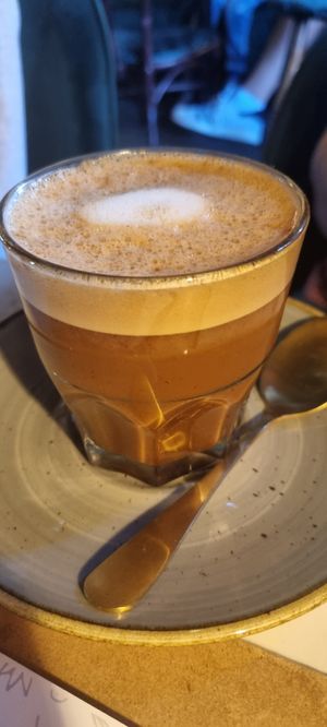 Chai latte with coffee shot at Grind House Bawtry in Doncaster