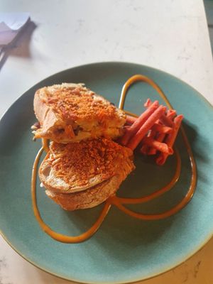 Grilled cheese coated in Takis (personal request) at Grind House Bawtry in Doncaster