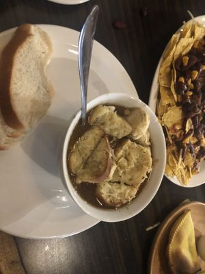 French onion soup   at Jordan's Homeside Pub in Hamilton