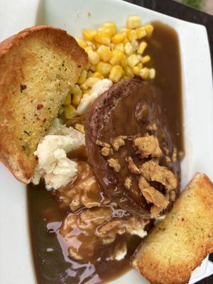 Salisbury steak   at Jordan's Homeside Pub in Hamilton