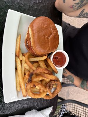 Chicken parm burger   at Jordan's Homeside Pub in Hamilton