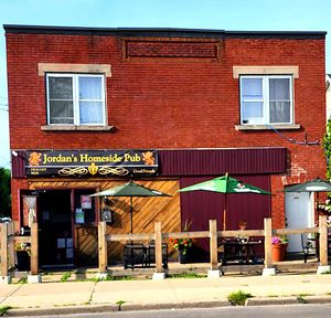 Store Front. at Jordan's Homeside Pub in Hamilton