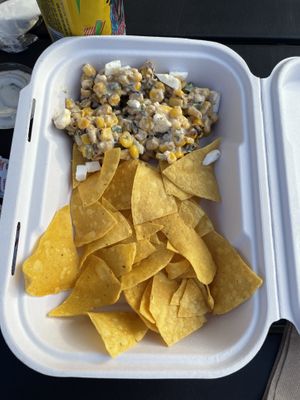 Seasonal elote dip  at Native Foods in Lone Tree