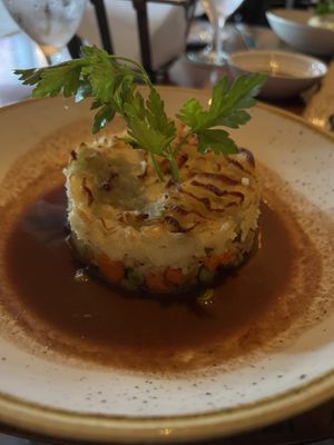 This Shepard Went Vegan entree   at Raglan Road in Lake Buena Vista