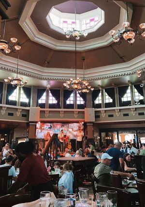 center of restaurant w the stage   at Raglan Road in Lake Buena Vista