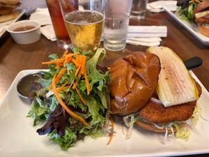 Vegan chicken sammie at The Craft House in Clovis