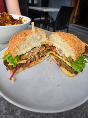 The Veganator (cross section) at Chez Victor - St Jean in Quebec