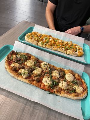 The baked meatball in the front and Buffalo chicky in the back  at Florish in Tampa