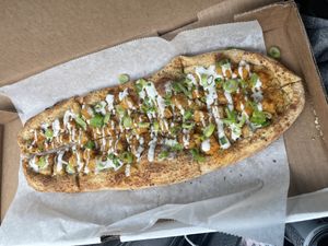 Buffalo chick’n pizza  at Florish in Tampa