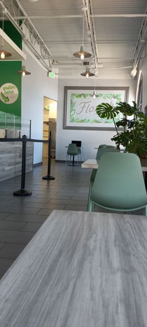 Interior seating at Florish in Tampa