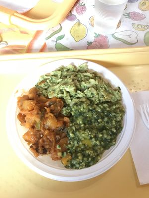 Mixed Potatoe, Rice with spinach, wholegrain Pasta with broccoli Sauce  at Klub Makrovega in Rijeka