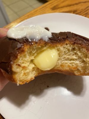 Only a little cream😡 at Voodoo Doughnut - Broadway in Denver