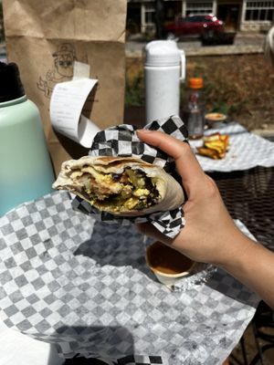 Breakfast wrap  at It's Food in Fort Worth