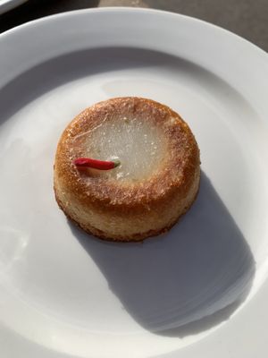 Lime and coconut little cake  at Faro - Caffè Specialty in Rome