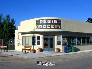Cafe Regis, located in the historic Regis Grocery at Cafe Regis in Red Lodge