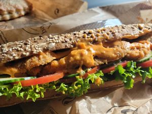 Vegan schnitzel.  Sadly, was the only location at which I found the schnitzel. at Backstube - Stenersgata in Oslo