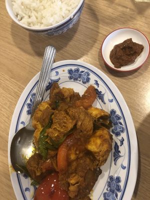 Monkey Mushroom Rendang - amazing! at Mei Lin Vegetarian in Malacca