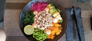 Pokebowl at Negre in Mallorca