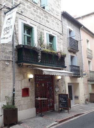 Façade at Maison Conti in Pezenas
