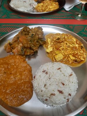 Main course at Maharadja Chez Chander in Sion