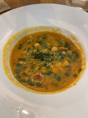 Soup  at Restaurant La Tomate Verte in Aix-en Provence
