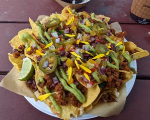 Nachos at The Groovy Floret in Portland