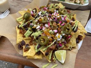 Nachos at The Groovy Floret in Portland