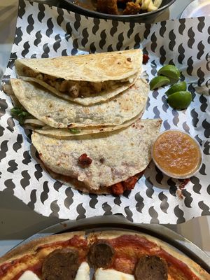 3 tacos de harina   at Granada Vegan Kitchen in Ensenada