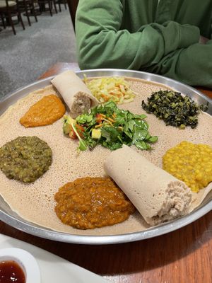 The vegan combo! So good!  at Abol Africa in Footscray