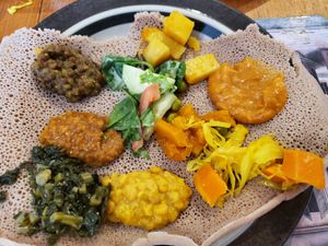Vegan set at Abol Africa in Footscray