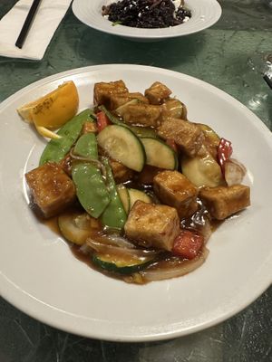 Orange Tofu  at Roots in Louisville