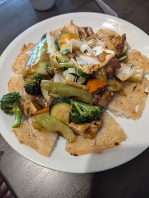 Pan fried rice at Roots in Louisville