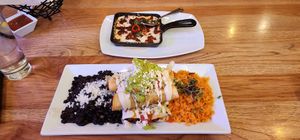 Queso fundido and potato taquitos at La Unica Cocina Mexicana Y Cantina in Lake Elsinore