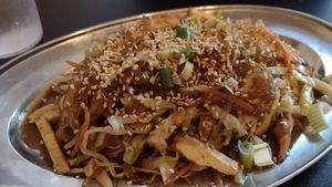 Singepore noodles at Heart and Soy in Louisville